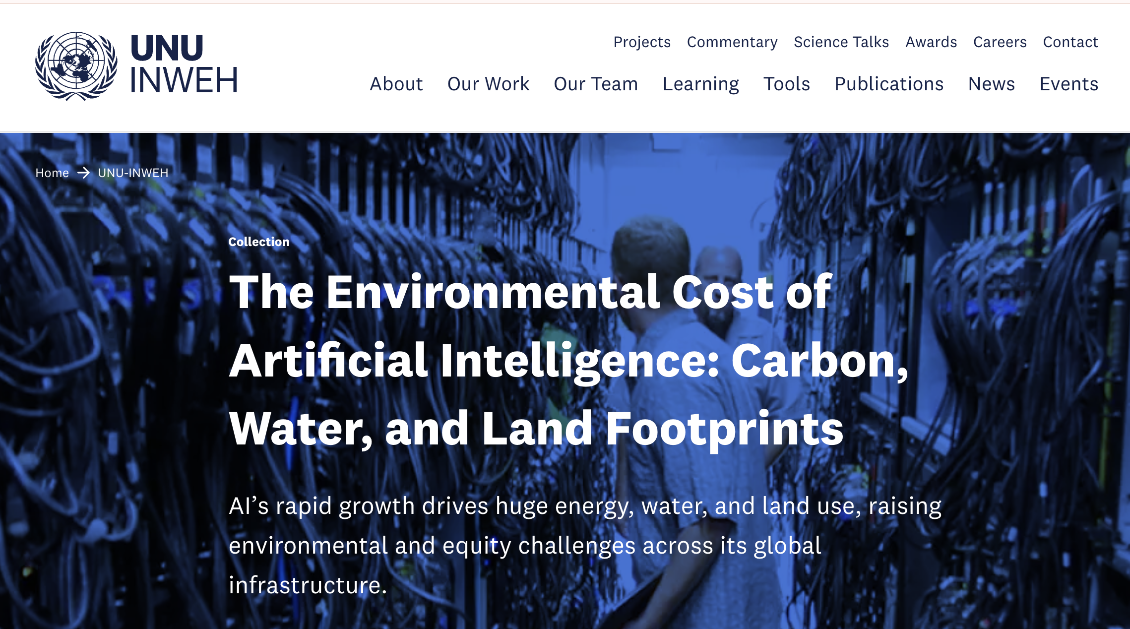 The Environmental Cost of Artificial Intelligence: Carbon, Water, and Land Footprints